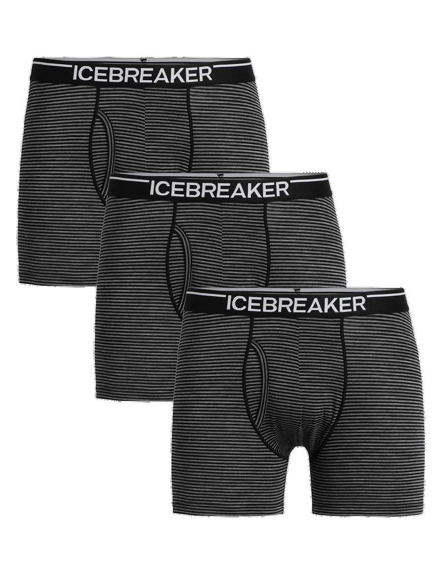 Icebreaker Merino Anatomica Boxers With Fly 3 Pack Miesten Alusvaatteet Harmaat | FI 1322ZUTG